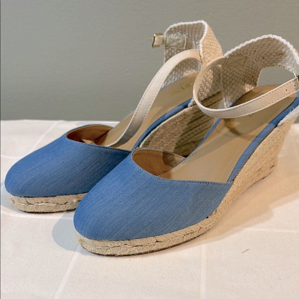 J. Crew Ankle Strap Espadrilles Sz 10
